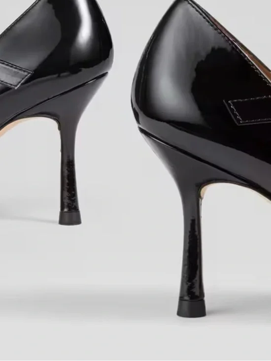 LK Bennett Camille Black Patent Mary-Jane Courts - Picture 4 of 4